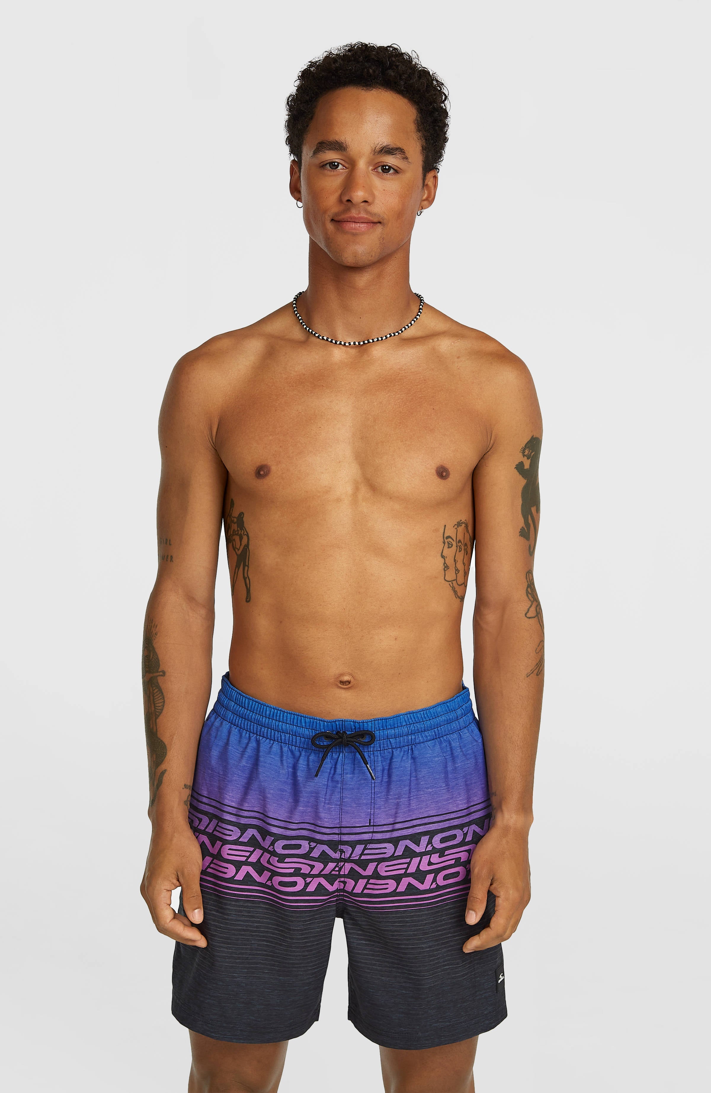 Logo Stripe 16'' Swimshorts Men - Blue Heritage O'Neill Stripe