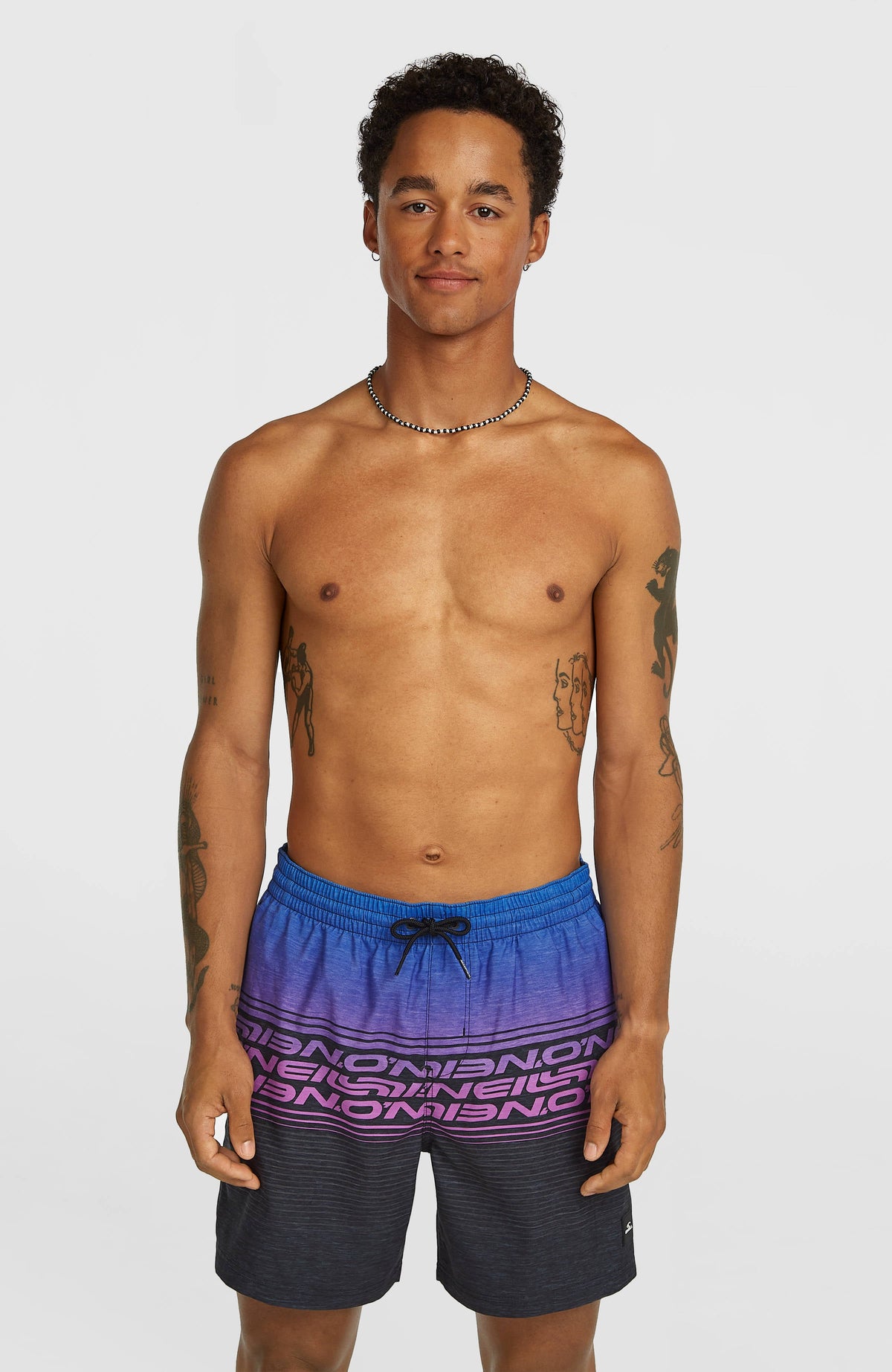 Logo Stripe 16'' Swimshorts Men - Blue Heritage O'Neill Stripe