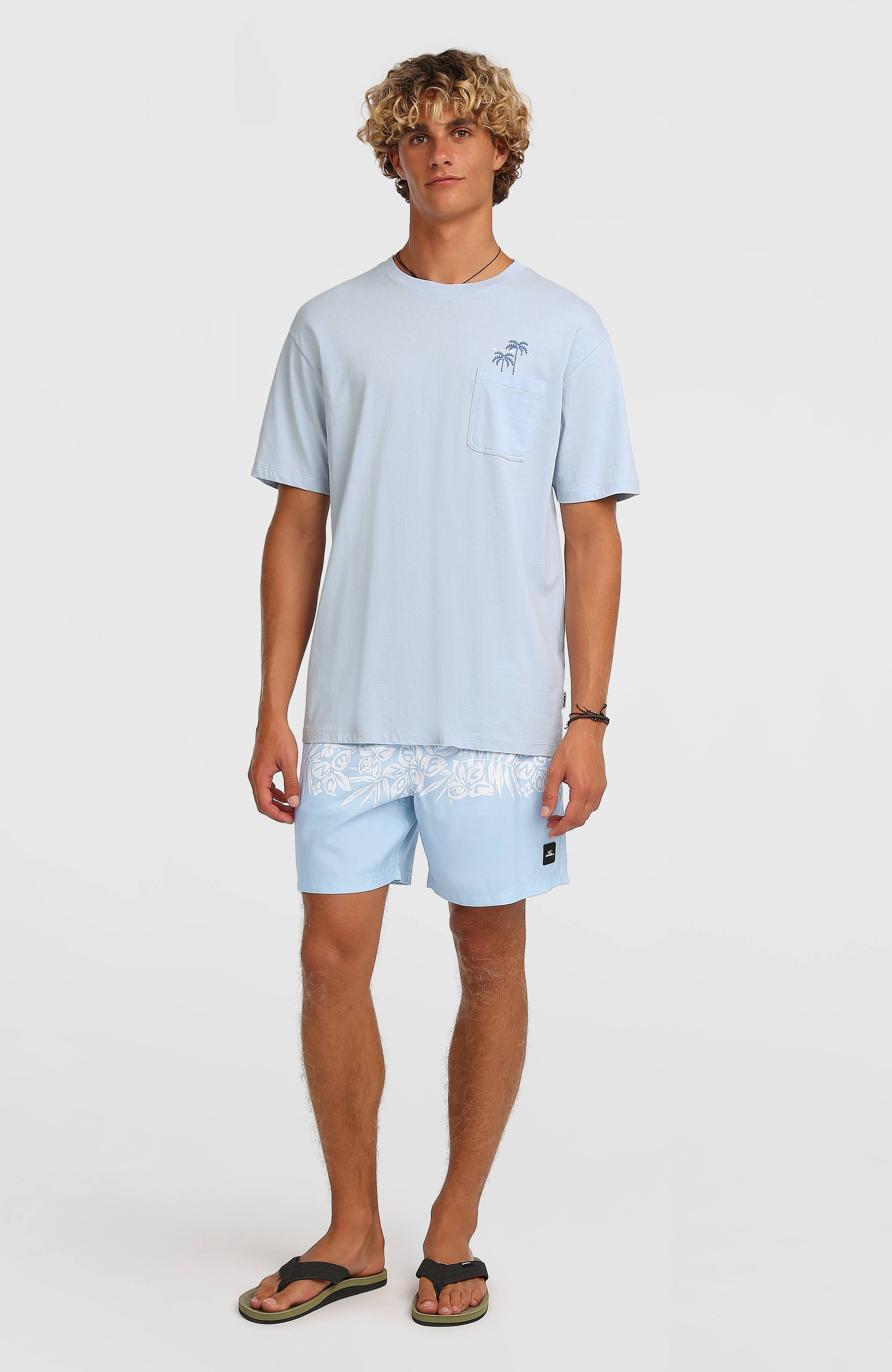 O'Neill Uni Flower 16'' Swimshorts Men - Light Blue Tropical Stripe