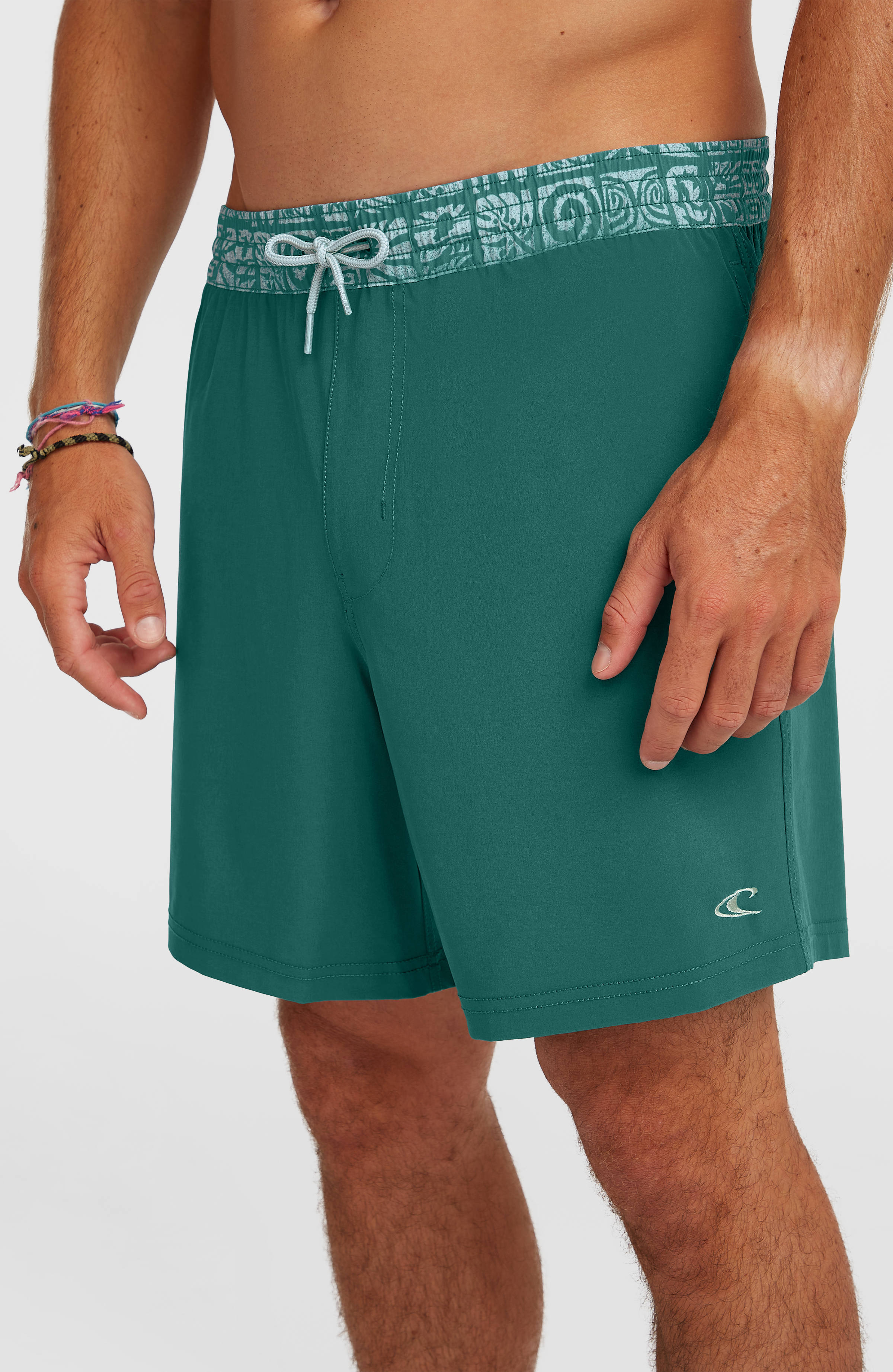 Pocket Print 16'' Swimshorts Men - Botanical Heat