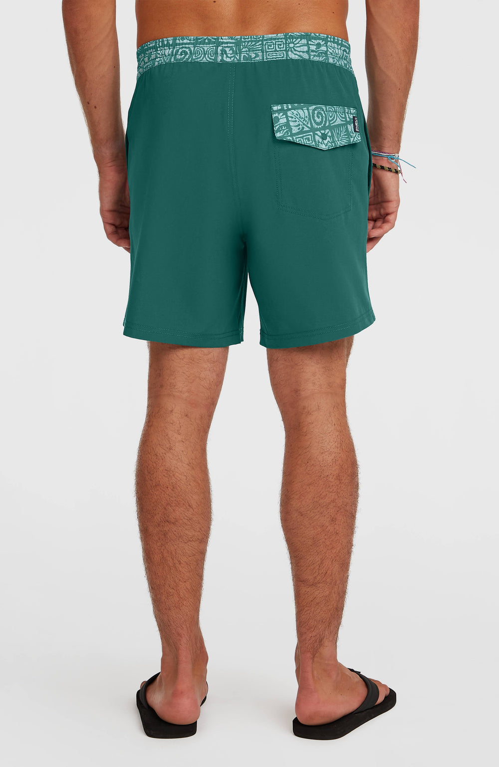 Pocket Print 16'' Swimshorts Men - Botanical Heat