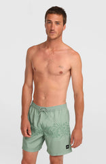 O'Neill Uni Flower 16'' Swimshorts Men - Green Tropical Stripe