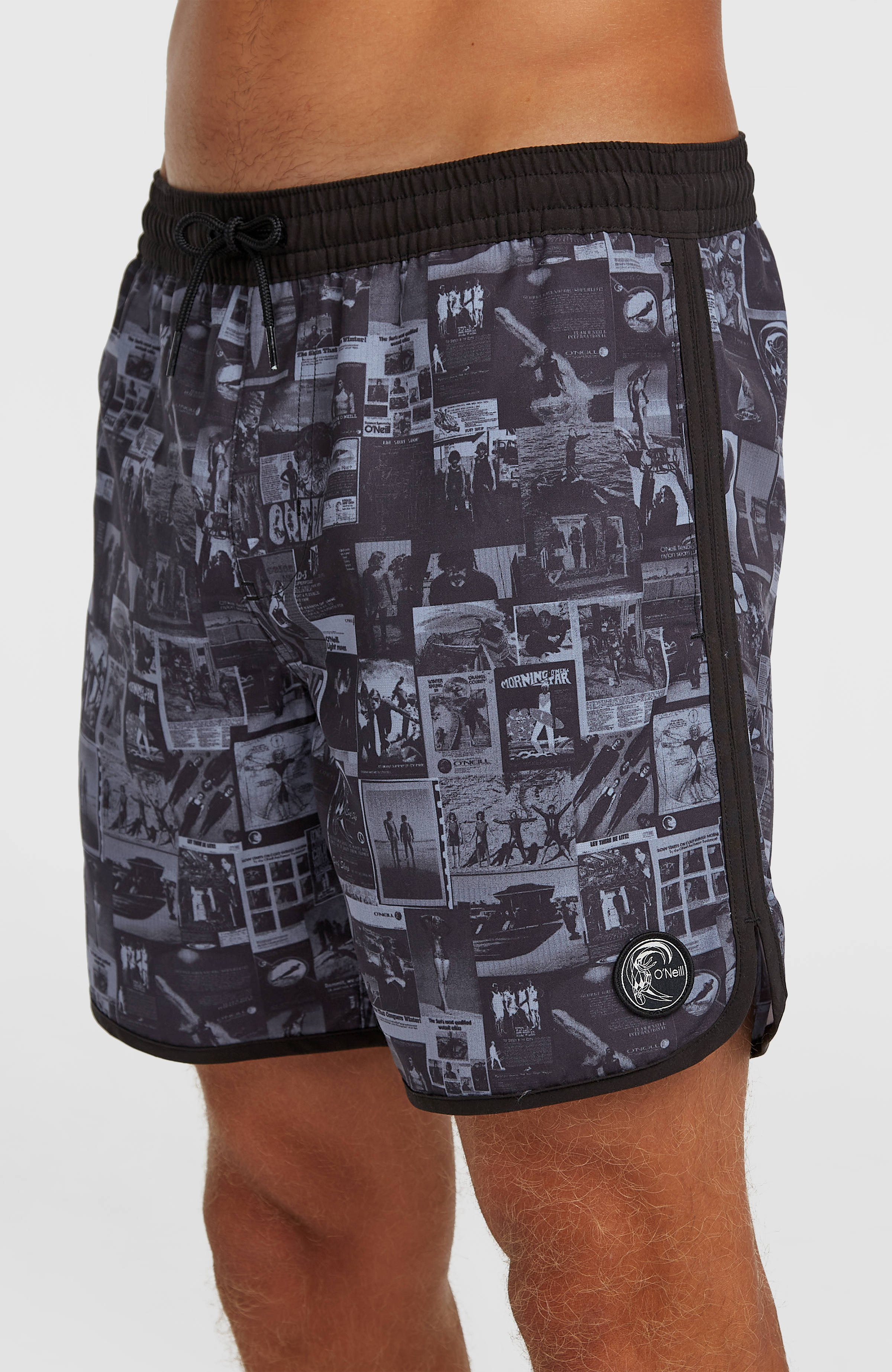 O'Riginals Scallop 16'' Swimshorts Men - Black Out Heritage AOP