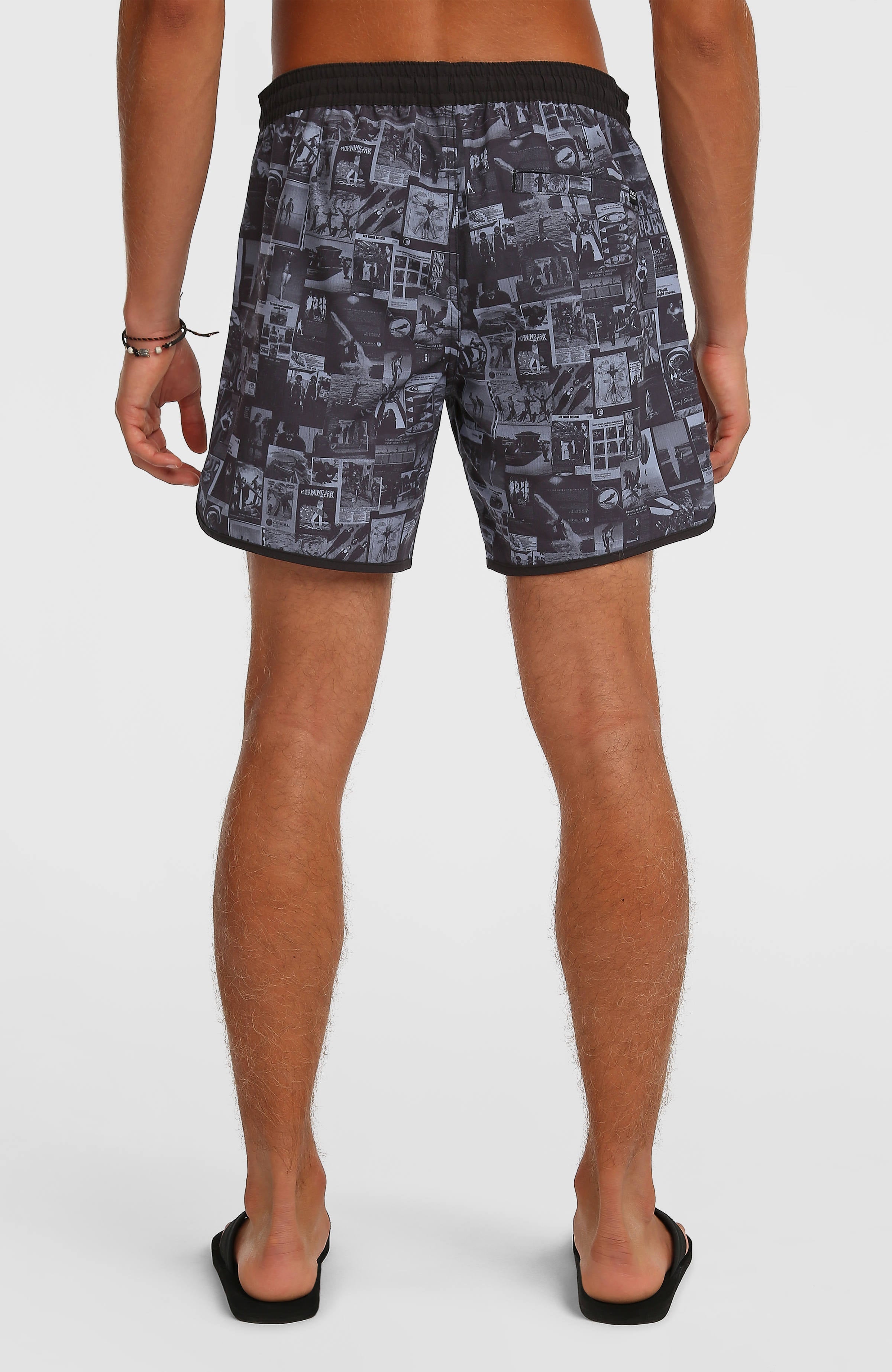 O'Riginals Scallop 16'' Swimshorts Men - Black Out Heritage AOP
