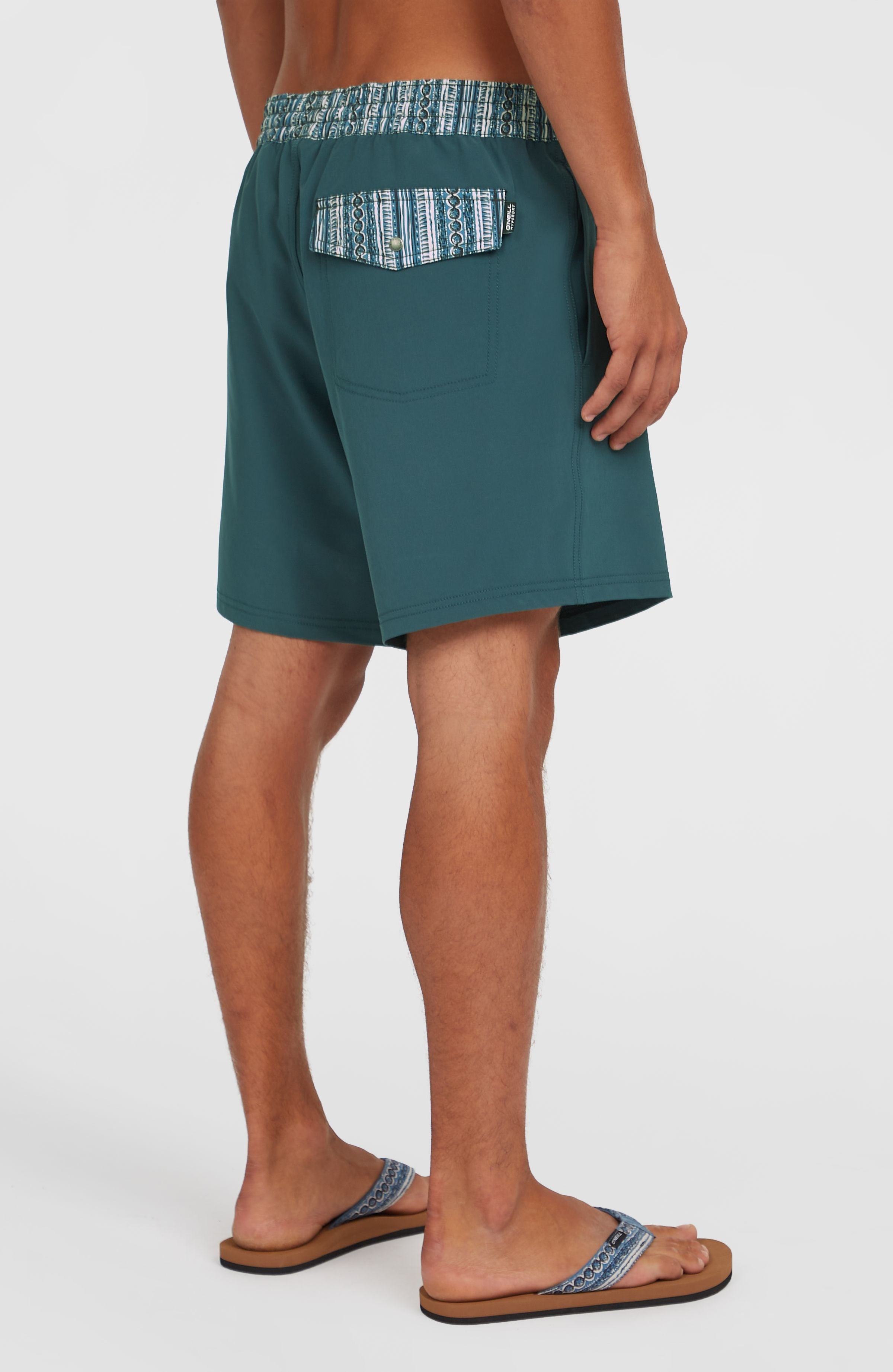 Pocket Print 16'' Swim Shorts Men - Alma Steel