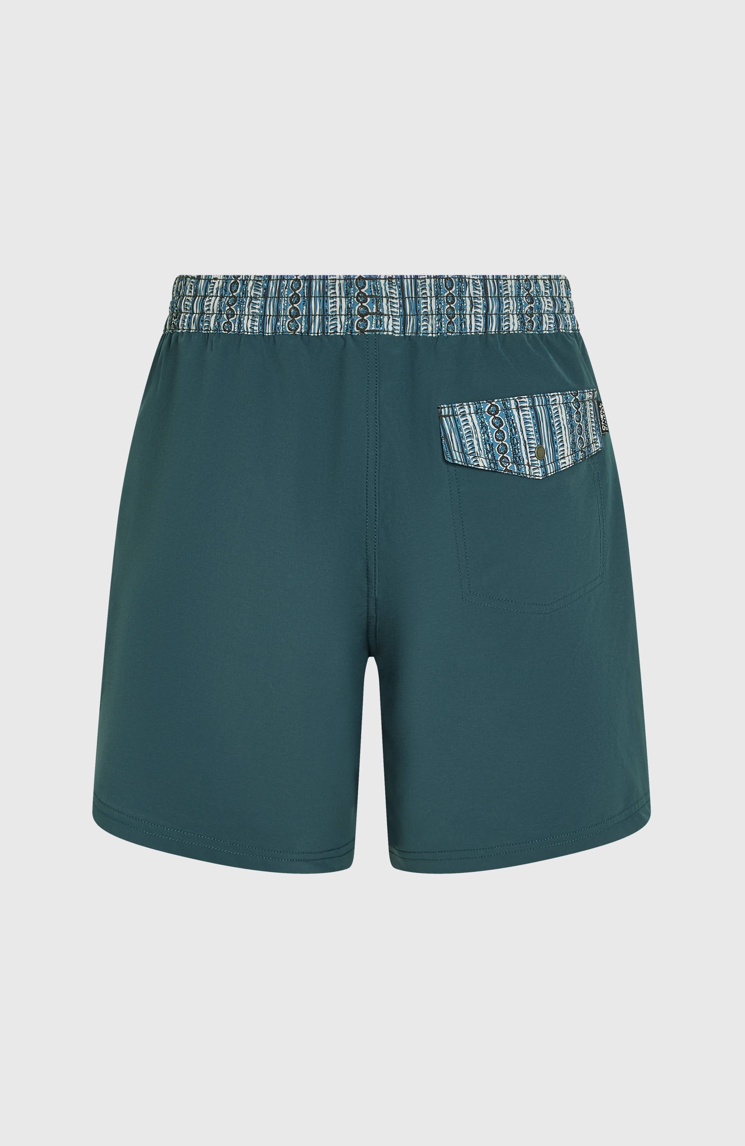 Pocket Print 16'' Swim Shorts Men - Alma Steel