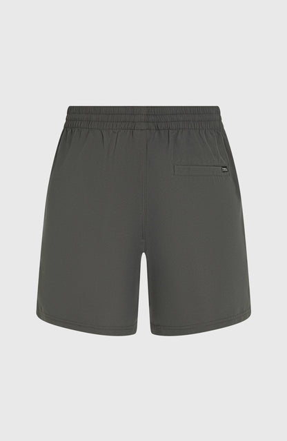 Cali Block 15'' Swim Shorts Men - Green Dusty Flower
