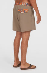 Pocket Print 16'' Swim Shorts Men - Pure Cashmere