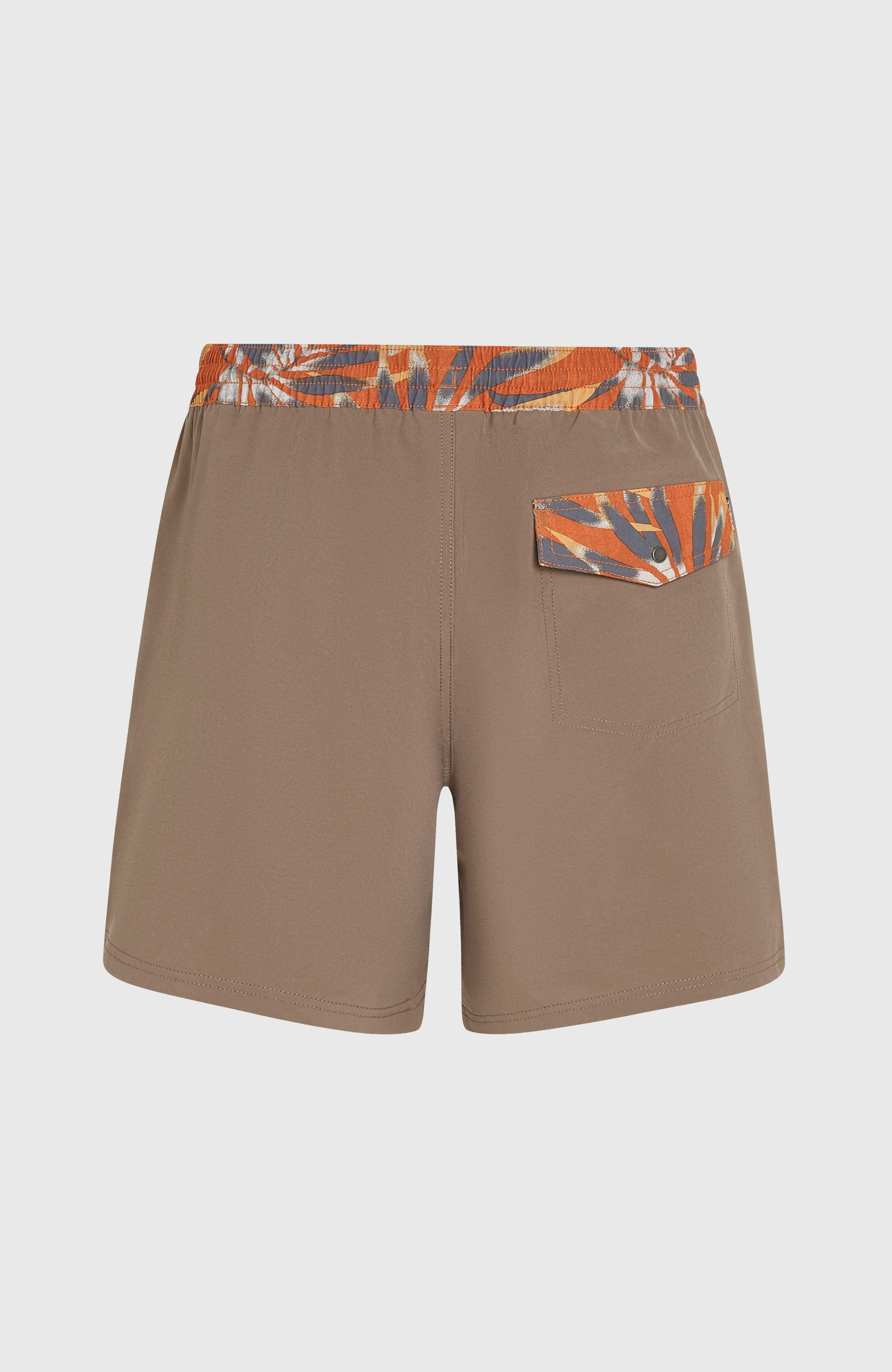 Pocket Print 16'' Swim Shorts Men - Pure Cashmere