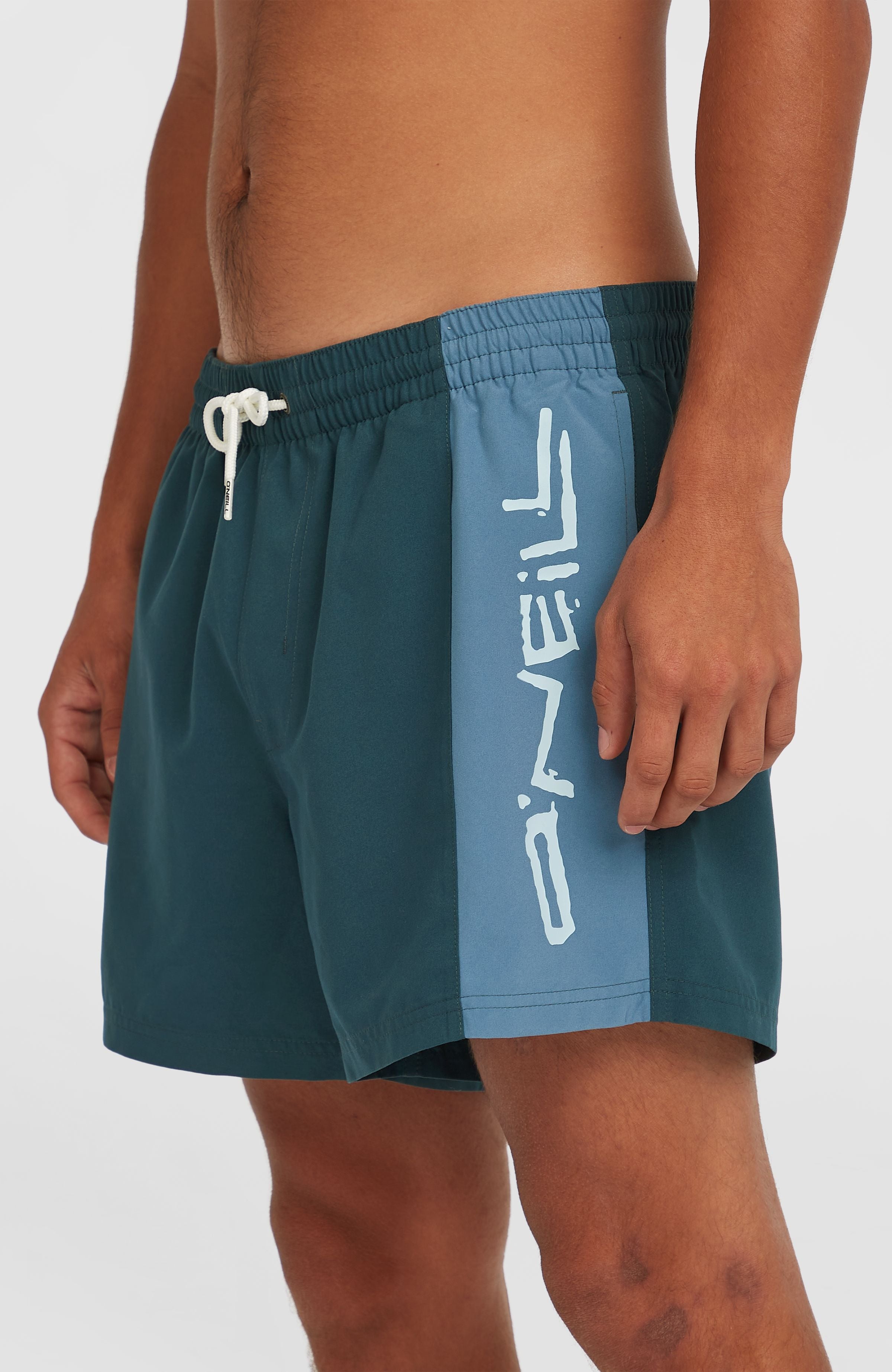 Retro 14'' Swim Shorts Men - Alma Steel Colour Block