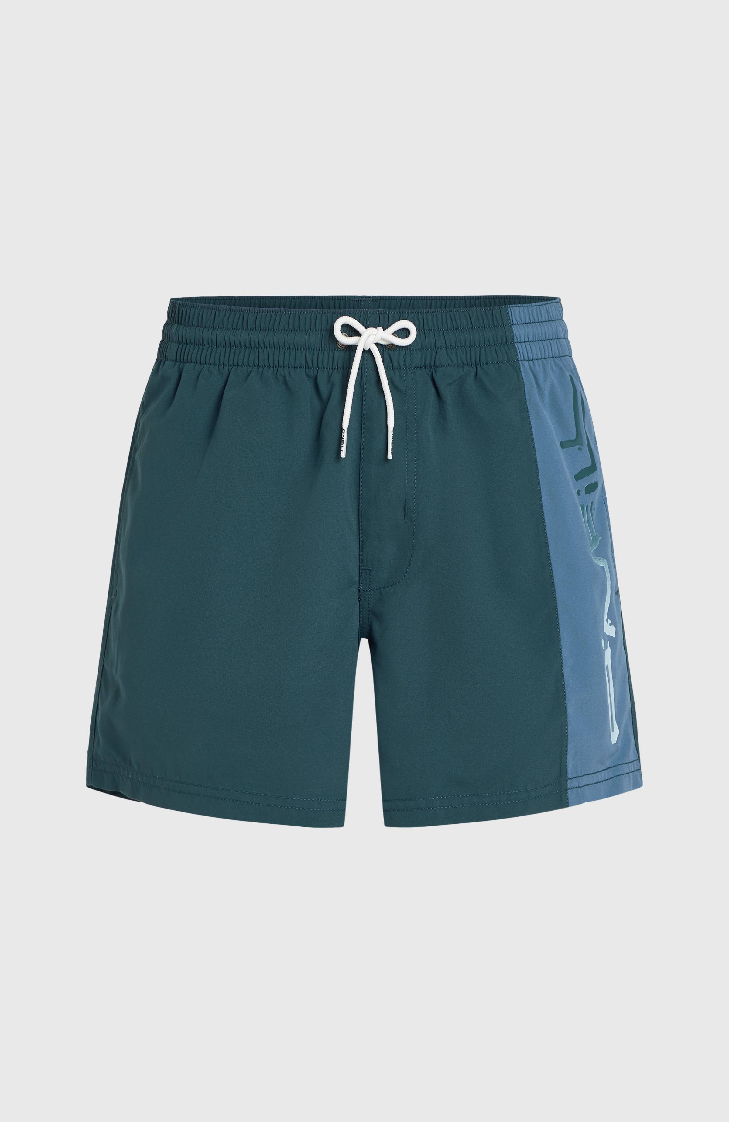Retro 14'' Swim Shorts Men - Alma Steel Colour Block