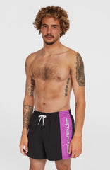 Retro 14'' Swim Shorts Men - Digitalis Colour Block