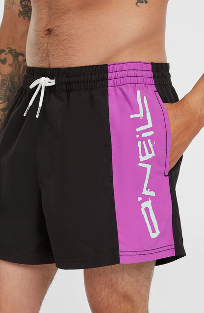 Retro 14'' Swim Shorts Men - Digitalis Colour Block