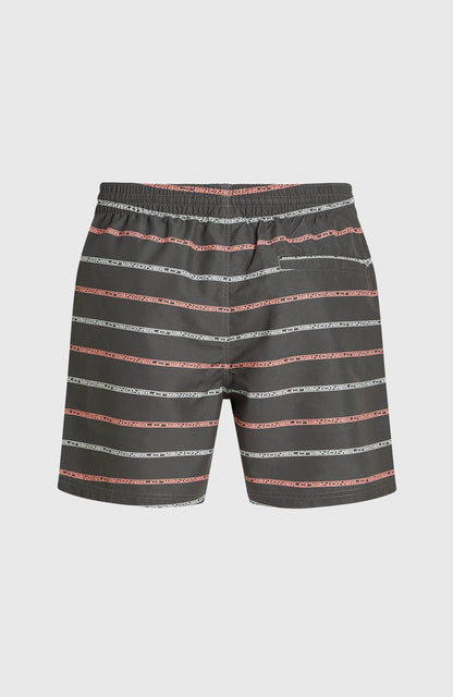 Cali First 15'' Swim Shorts Men - Grey O'Neill Stripe