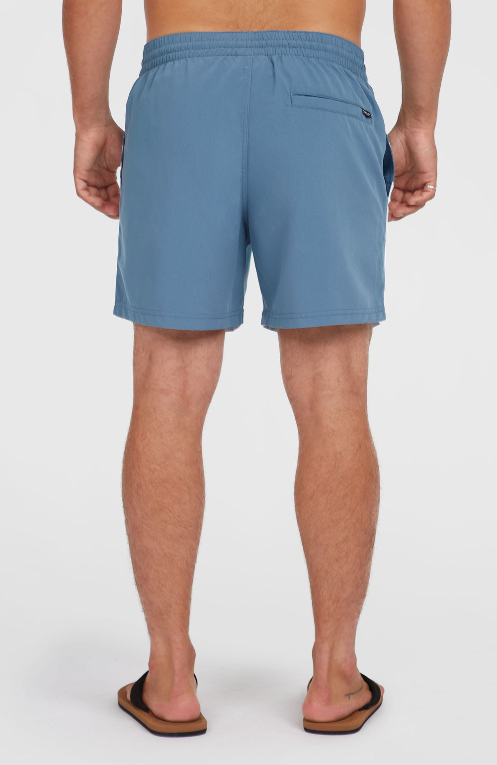 Cali Block 15'' Swim Shorts Men - Blue Dipped Leaves