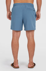 Cali Block 15'' Swim Shorts Men - Blue Dipped Leaves
