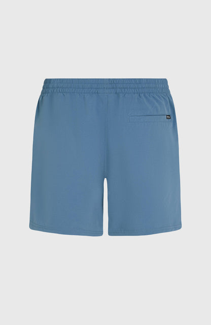 Cali Block 15'' Swim Shorts Men - Blue Dipped Leaves