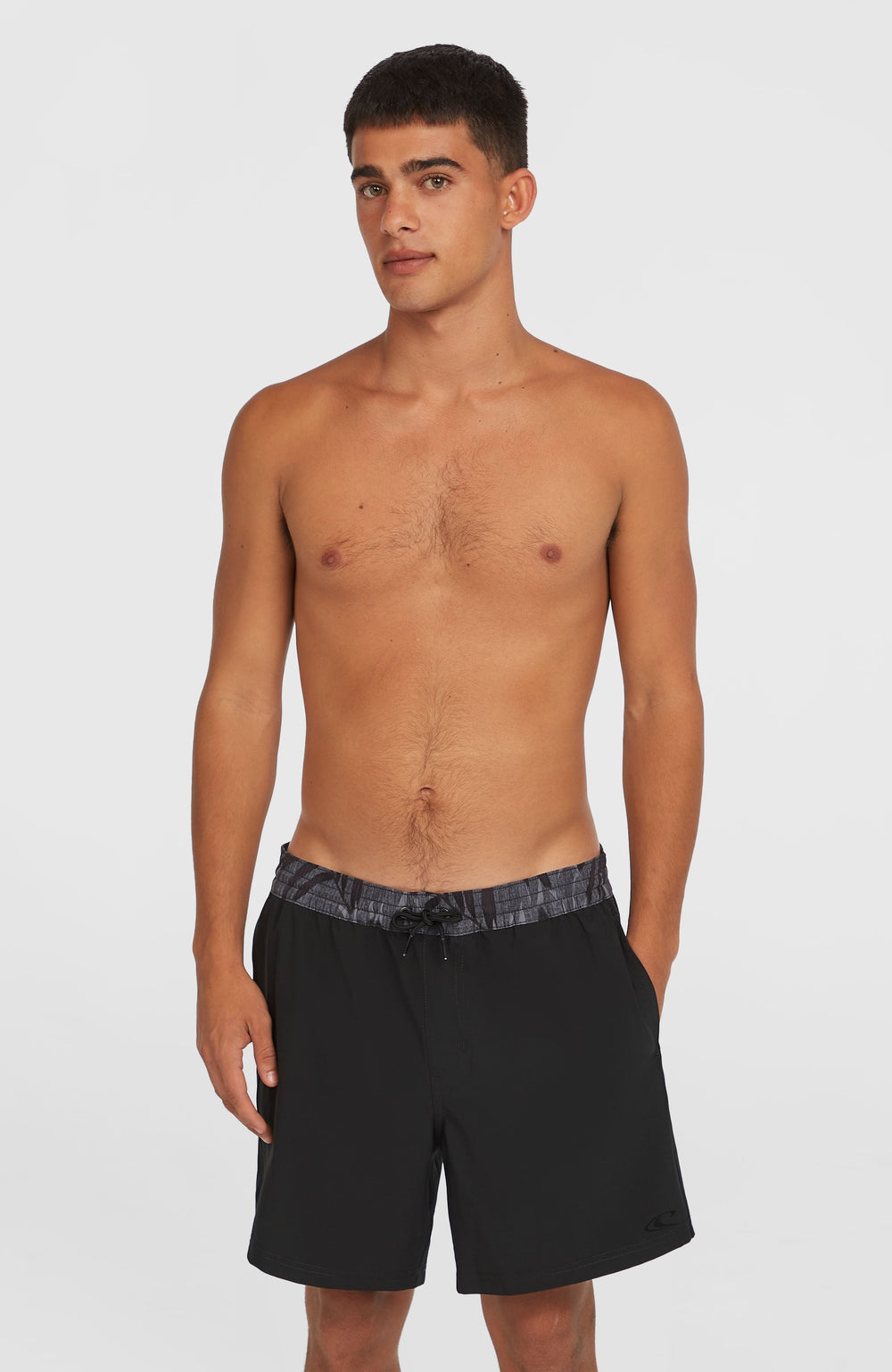 Pocket Print 16'' Swim Shorts Men - Black Out