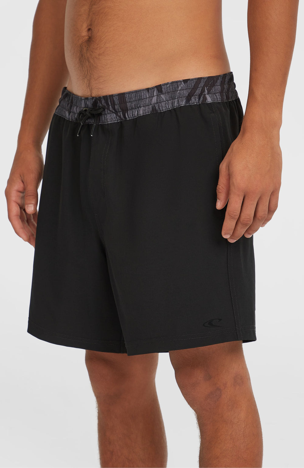 Pocket Print 16'' Swim Shorts Men - Black Out