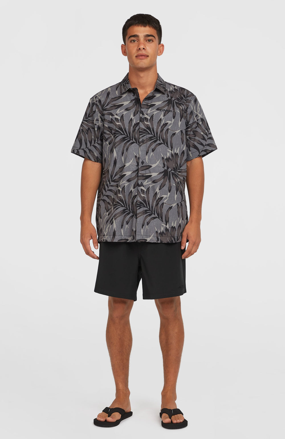 Pocket Print 16'' Swim Shorts Men - Black Out