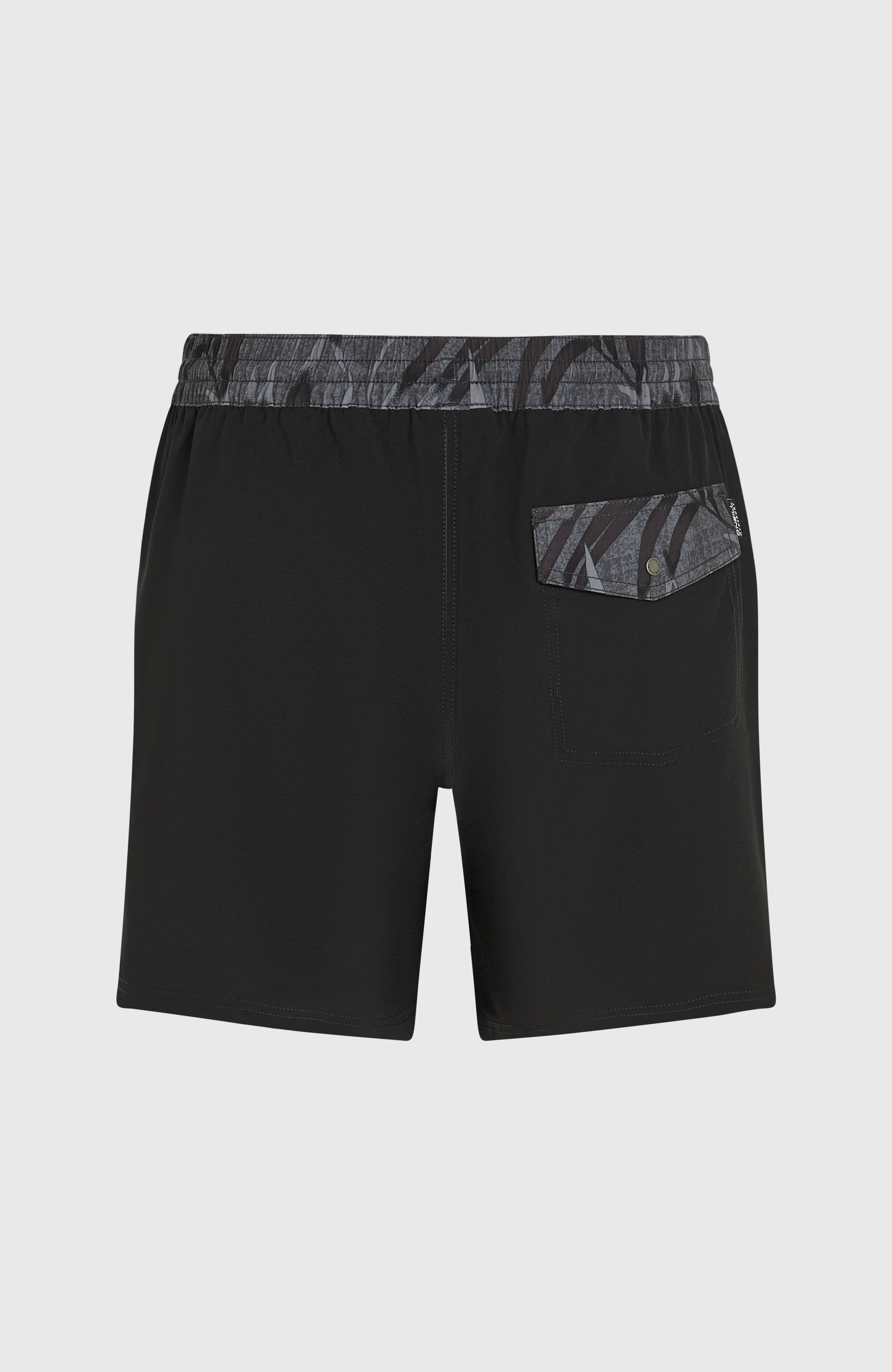 Pocket Print 16'' Swim Shorts Men - Black Out