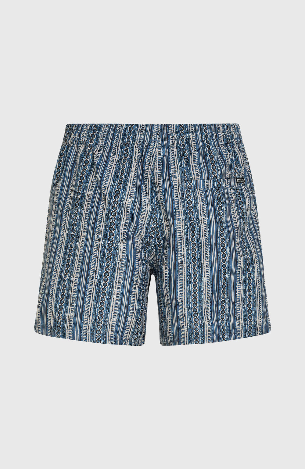 Cali Print 15'' Swim Shorts Men - Blue Pressed Lines