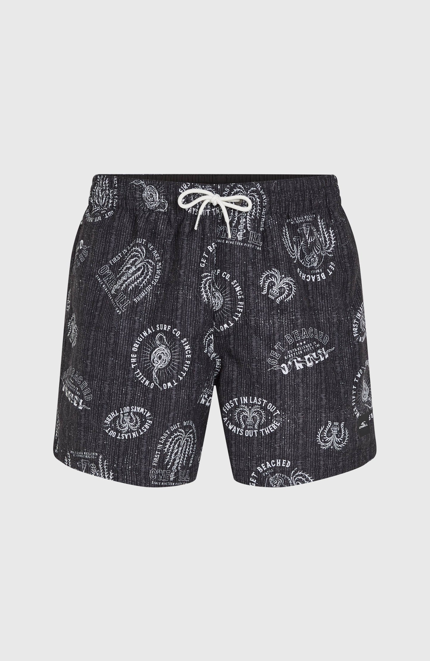 Cali Print 15'' Swim Shorts Men - Black Mystical