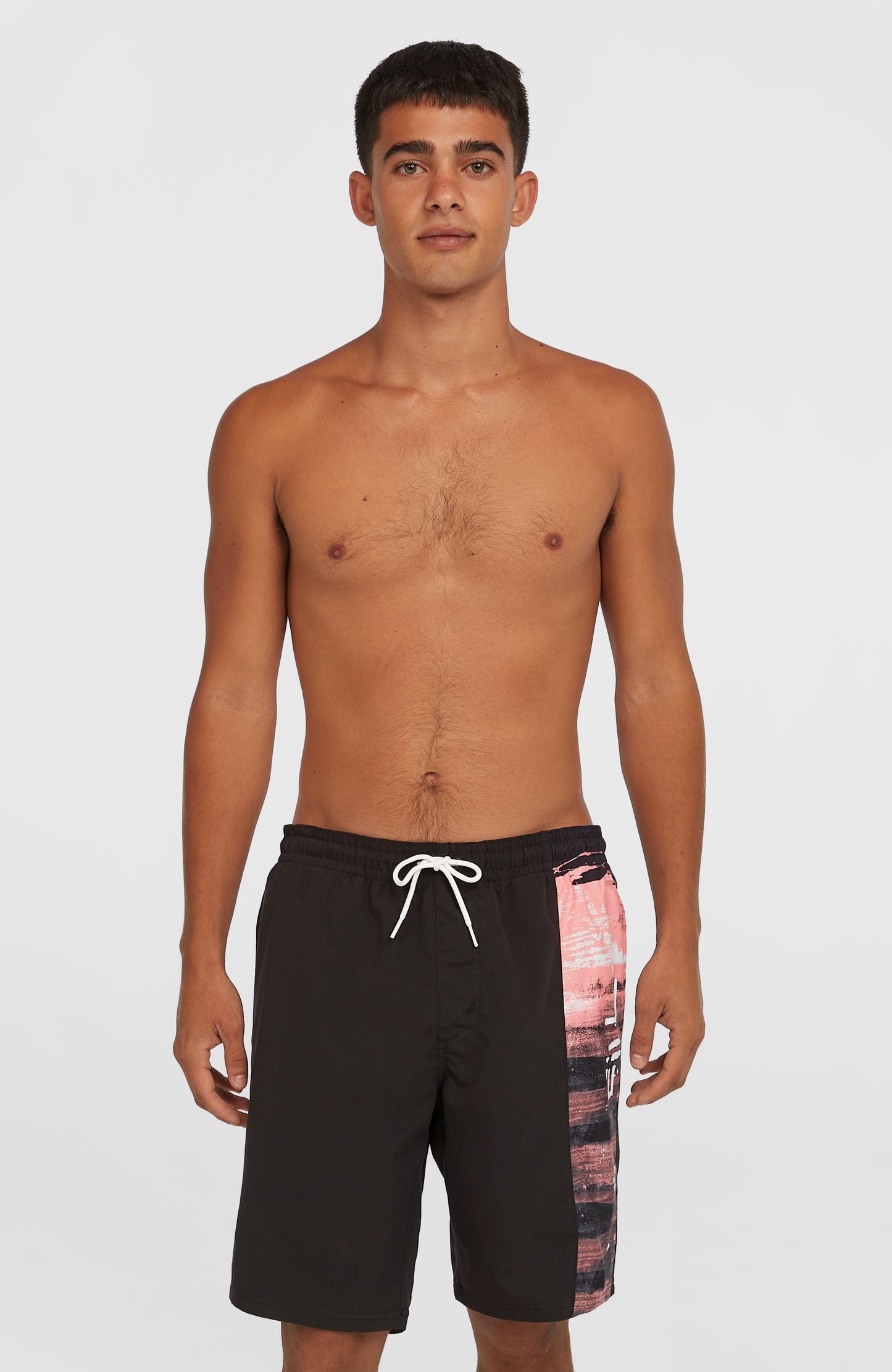 Retro 19'' Swim Shorts Men - Coral Melted Texture