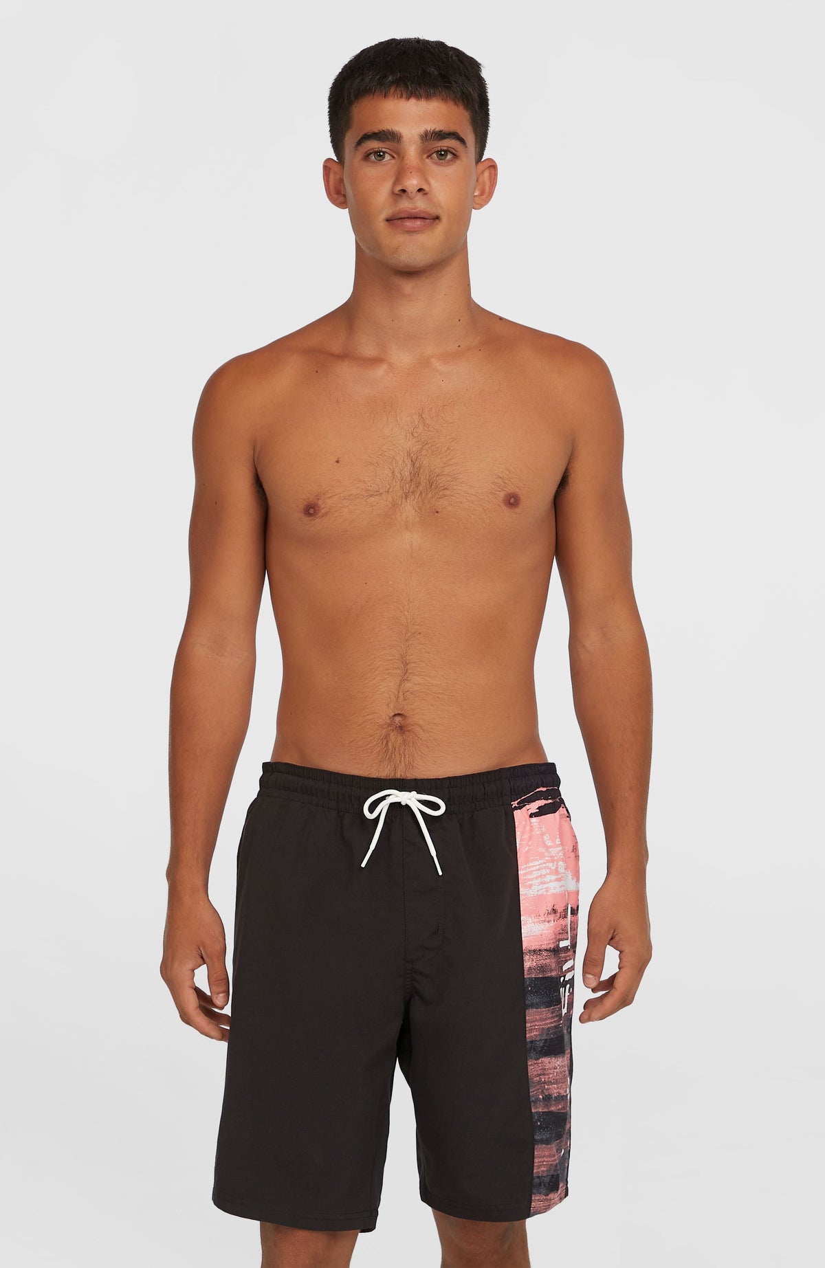 Retro 19'' Swim Shorts Men - Coral Melted Texture