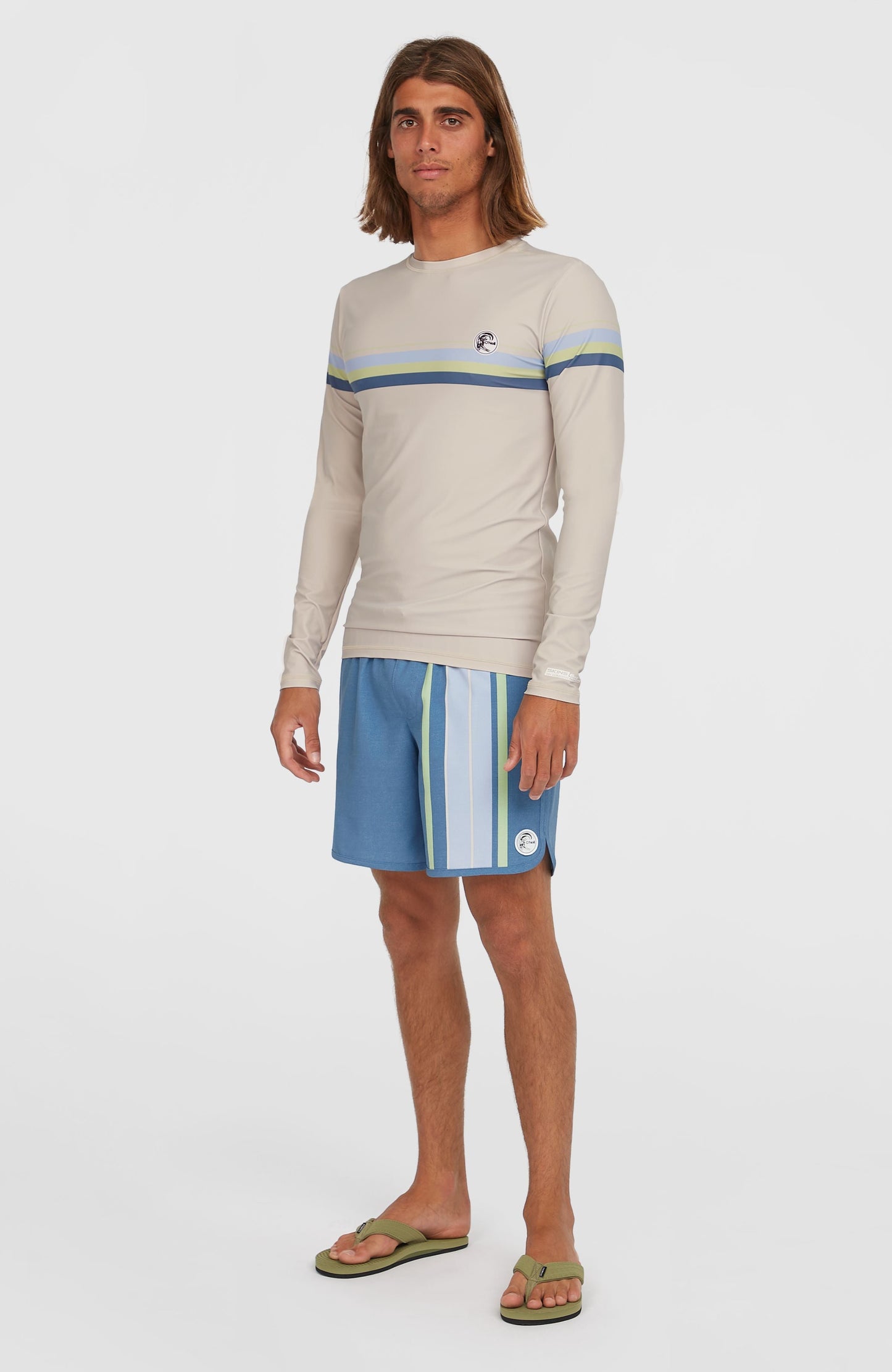 O'Riginals Scallop 16'' Swim Shorts Men - Blue Originals Longboard Stripe