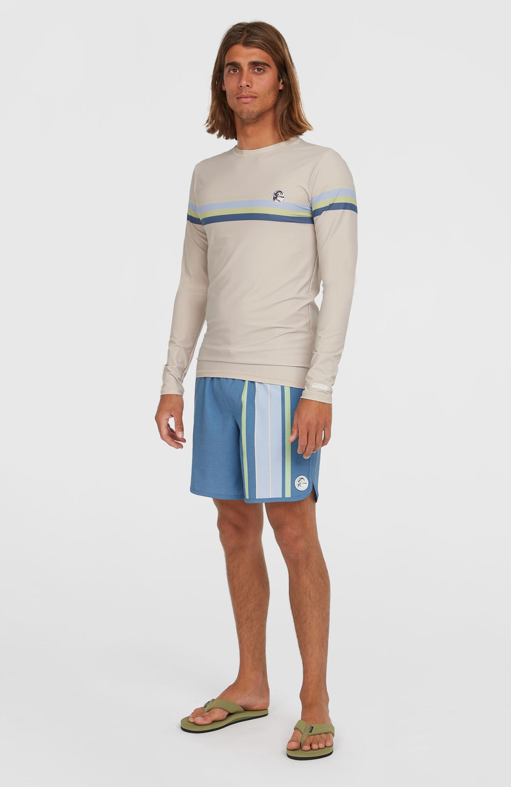O'Riginals Scallop 16'' Swim Shorts Men - Blue Originals Longboard Stripe