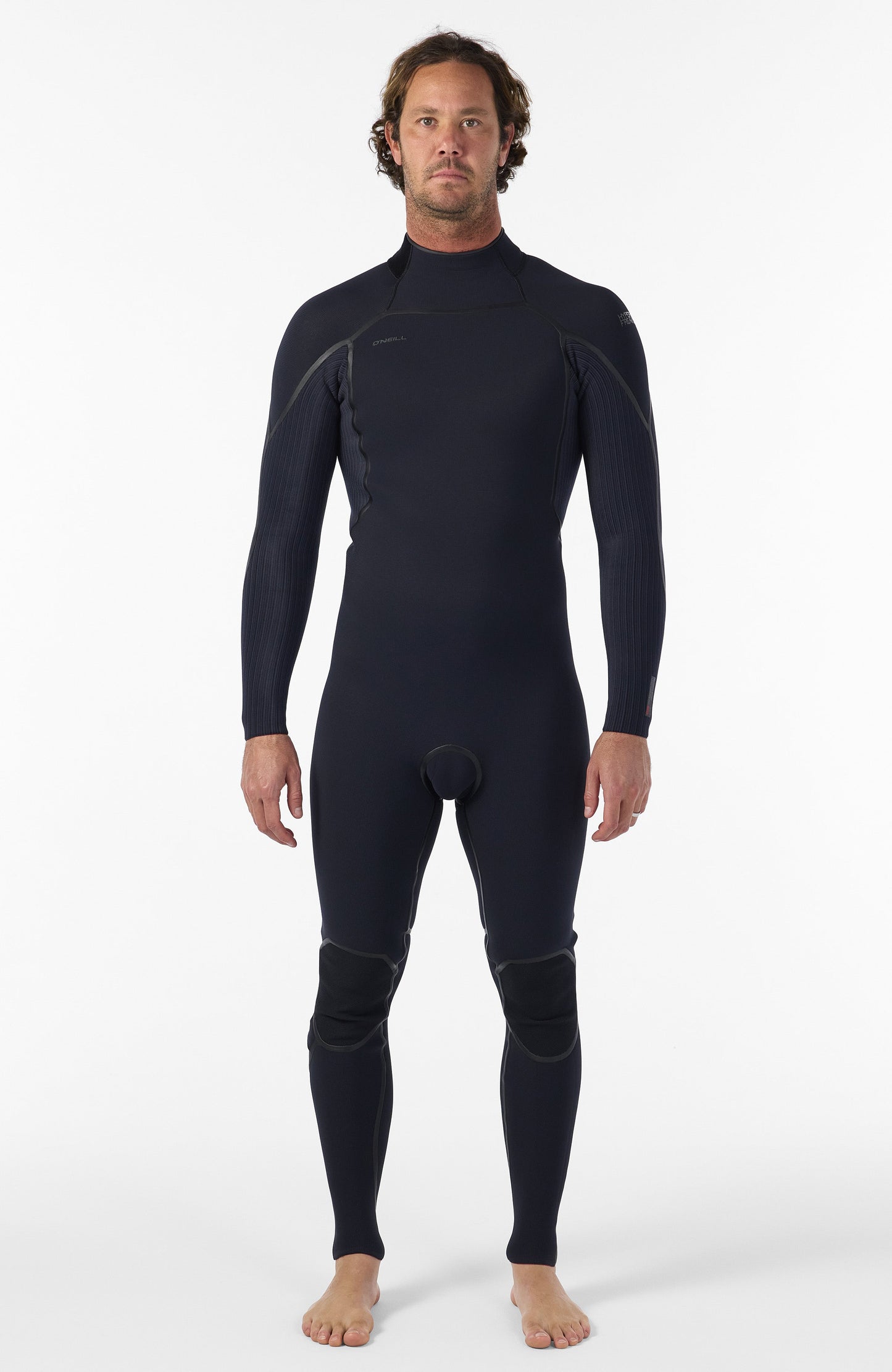Hyperfreak Fire 5/4mm+ Back Zip Full Wetsuit Men|Wetsuits - BLACK/BLACK