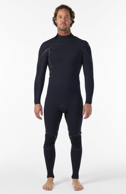 Hyperfreak Fire 5/4mm+ Back Zip Full Wetsuit Men|Wetsuits - BLACK/BLACK