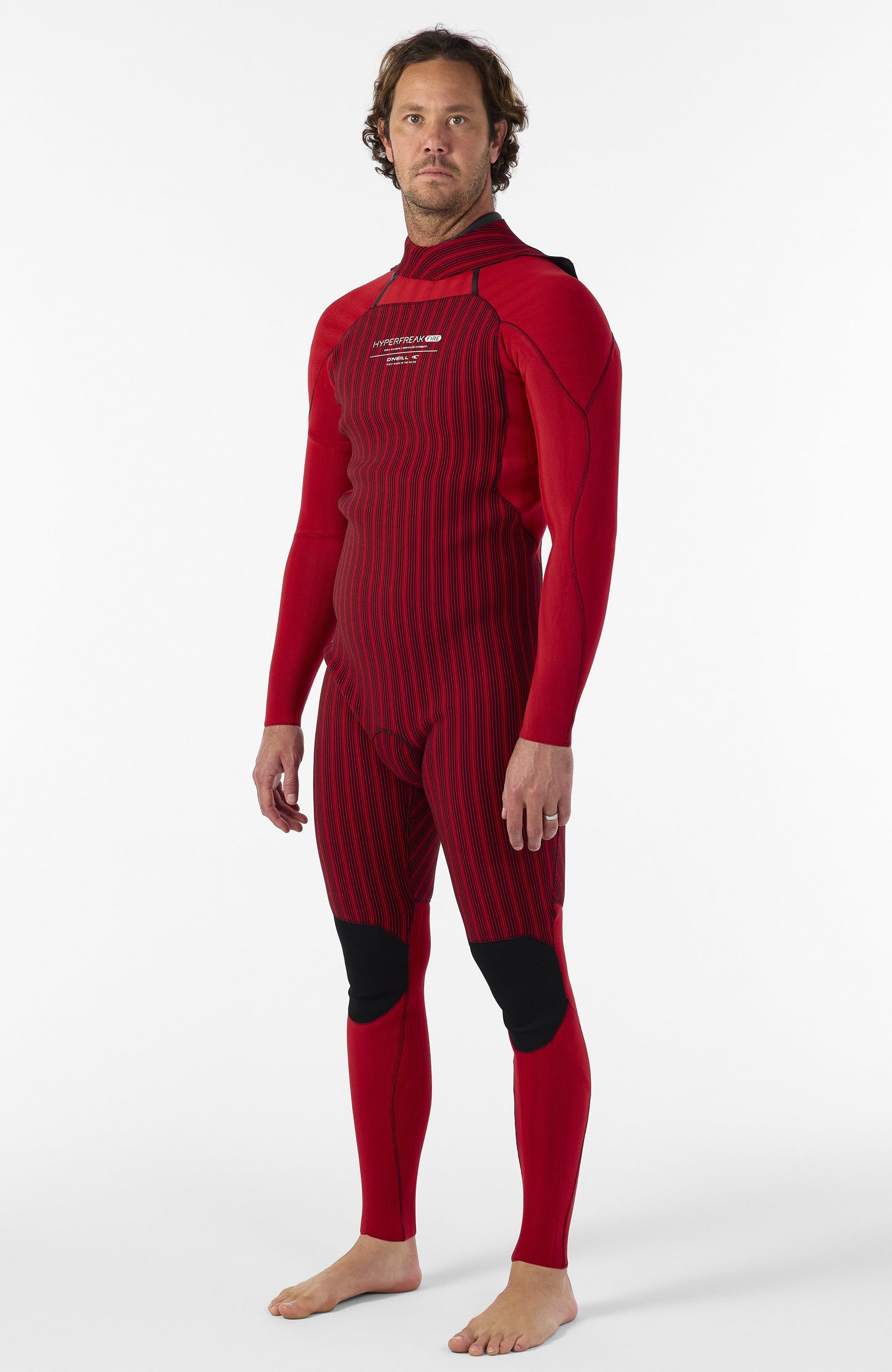 Hyperfreak Fire 5/4mm+ Back Zip Full Wetsuit Men|Wetsuits - BLACK/BLACK