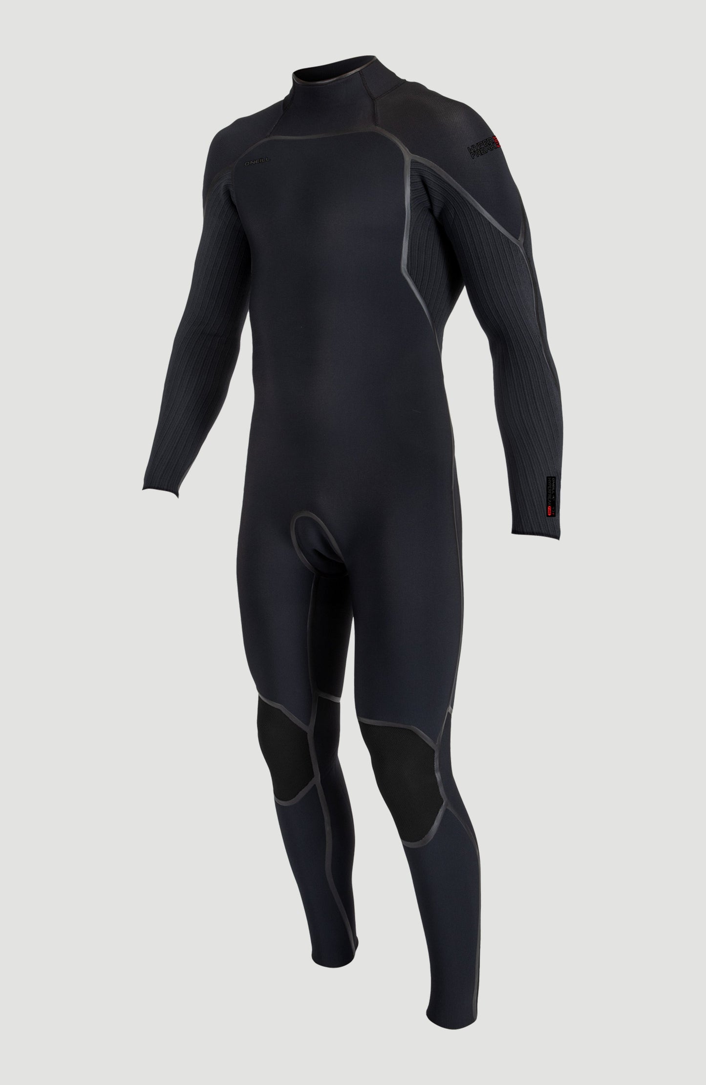 Hyperfreak Fire 5/4mm+ Back Zip Full Wetsuit Men|Wetsuits - BLACK/BLACK