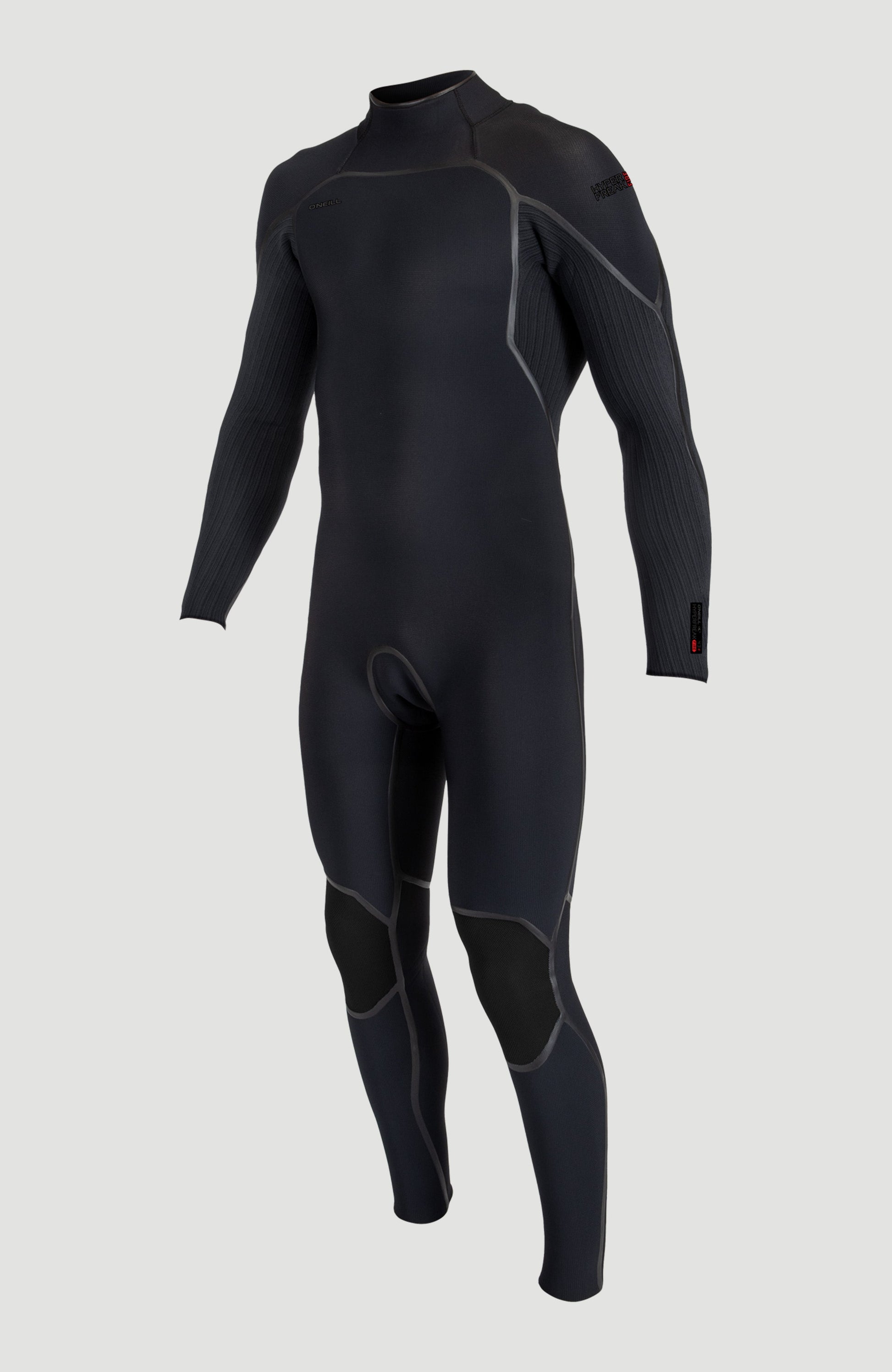 Hyperfreak Fire 5/4mm+ Back Zip Full Wetsuit Men|Wetsuits - BLACK/BLACK