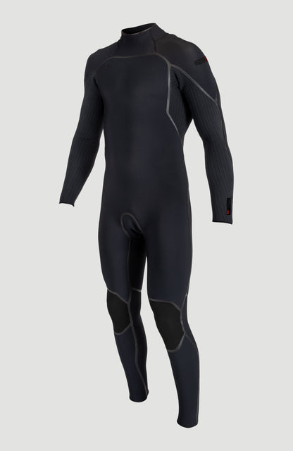 Hyperfreak Fire 5/4mm+ Back Zip Full Wetsuit Men|Wetsuits - BLACK/BLACK