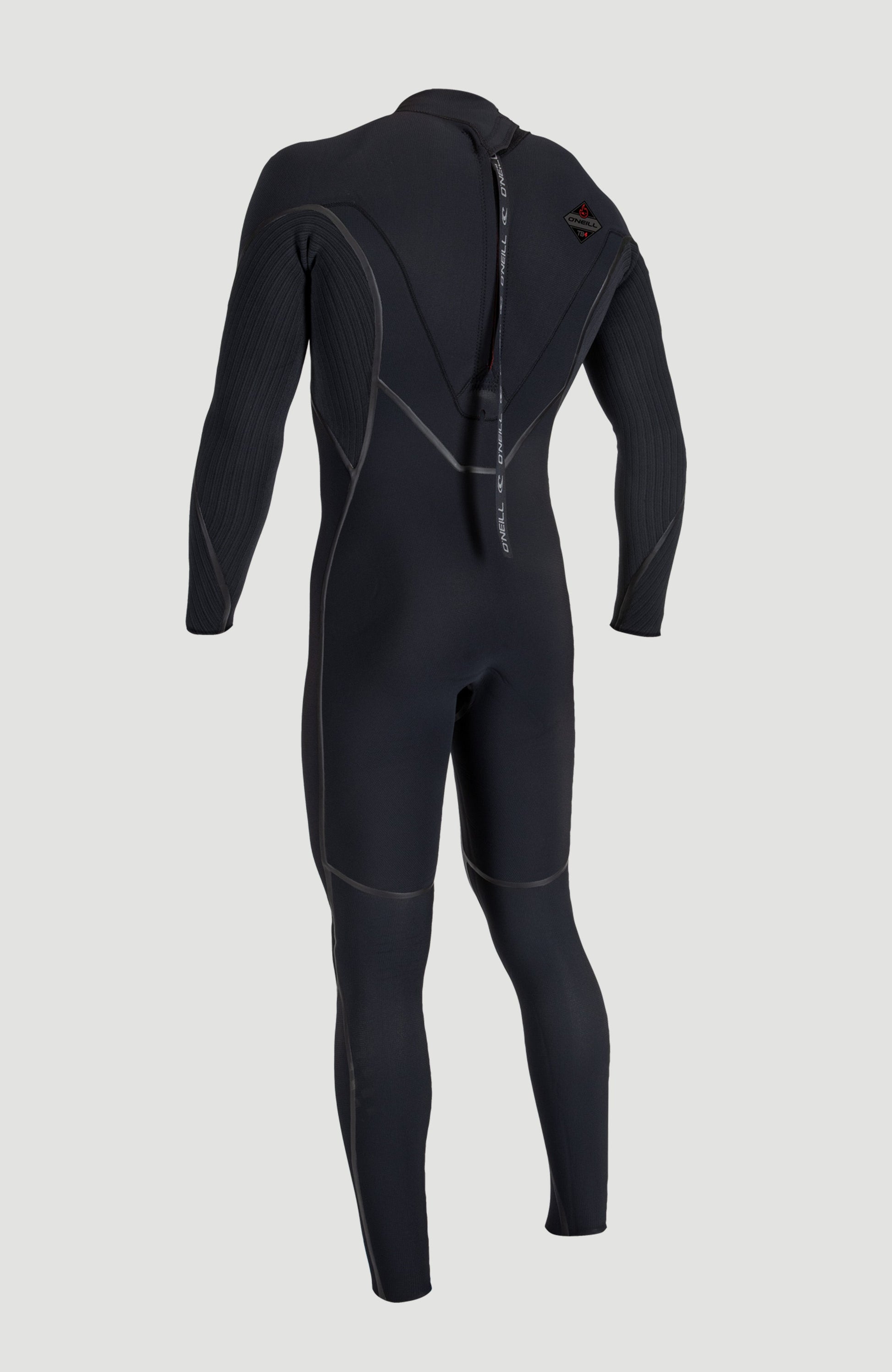 Hyperfreak Fire 5/4mm+ Back Zip Full Wetsuit Men|Wetsuits - BLACK/BLACK