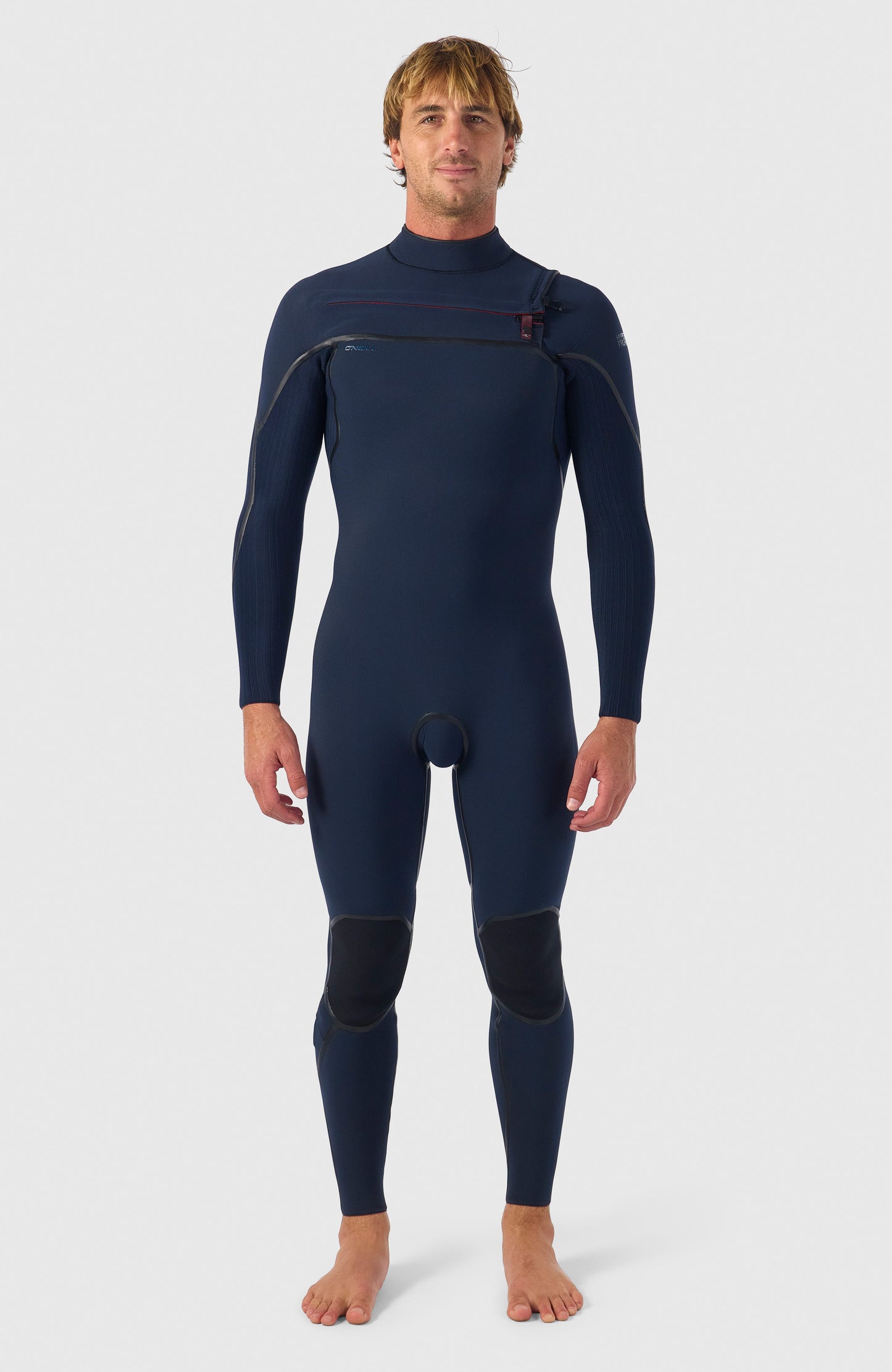 Hyperfreak Fire 5/4mm+ Chest Zip Full Wetsuit Men|Wetsuits - BLACK/BLACK