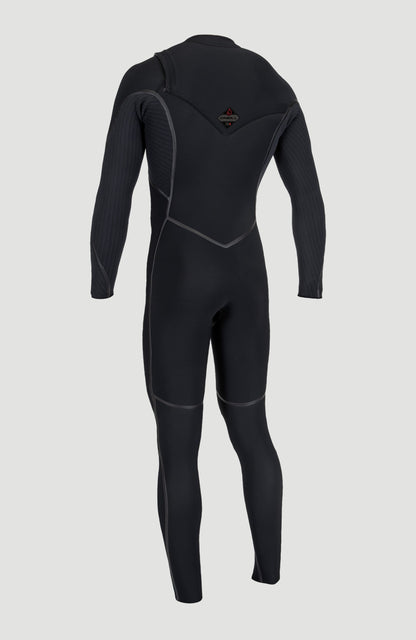 Hyperfreak Fire 5/4mm+ Chest Zip Full Wetsuit Men|Wetsuits - BLACK/BLACK