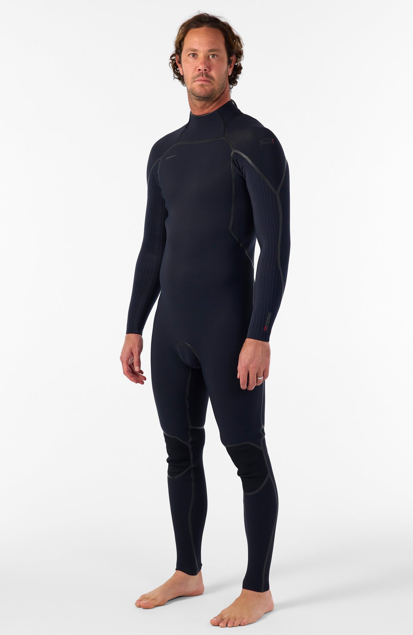 Hyperfreak Fire 4/3mm+ Back Zip Full Wetsuit Men|Wetsuits - BLACK/BLACK