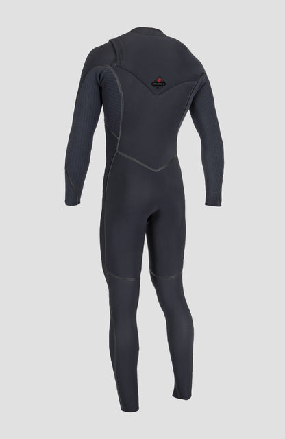 Hyperfreak Fire 5/4mm Chest Zip Full Wetsuit Men|Wetsuits - BLACK/BLACK