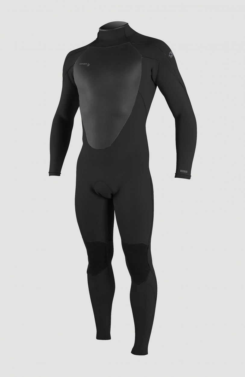 Epic 3/2mm Back Zip Full Wetsuit Men|Wetsuits - A05 BLK/BLK/BLK