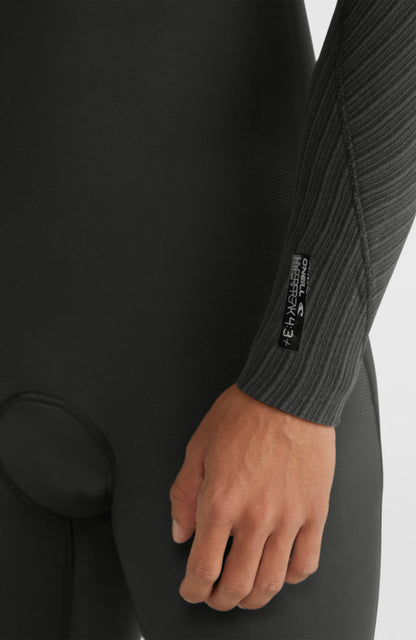 O'Neill Men Hyperfreak 4/3mm Chest Zip Full Wetsuit Men – O'Neill Men|Wetsuits - BLACK/BLACK