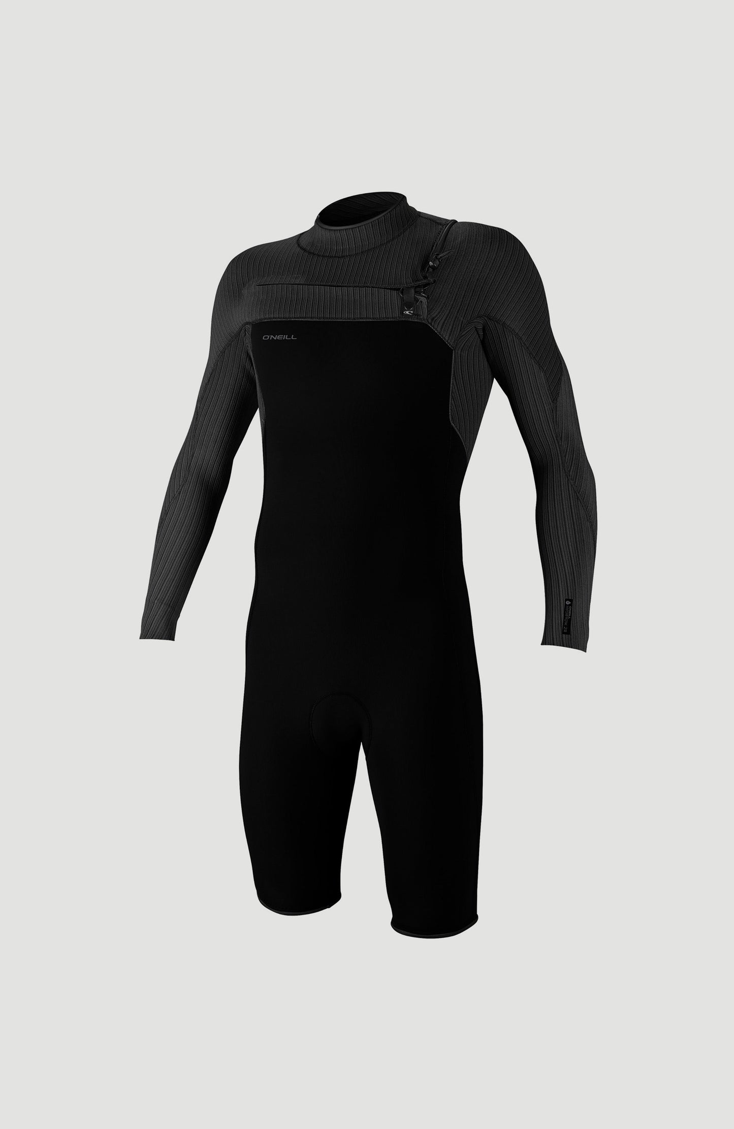 Hyperfreak 2mm Chest Zip Longsleeve Spring Wetsuit Men|Wetsuits - BLACK/BLACK