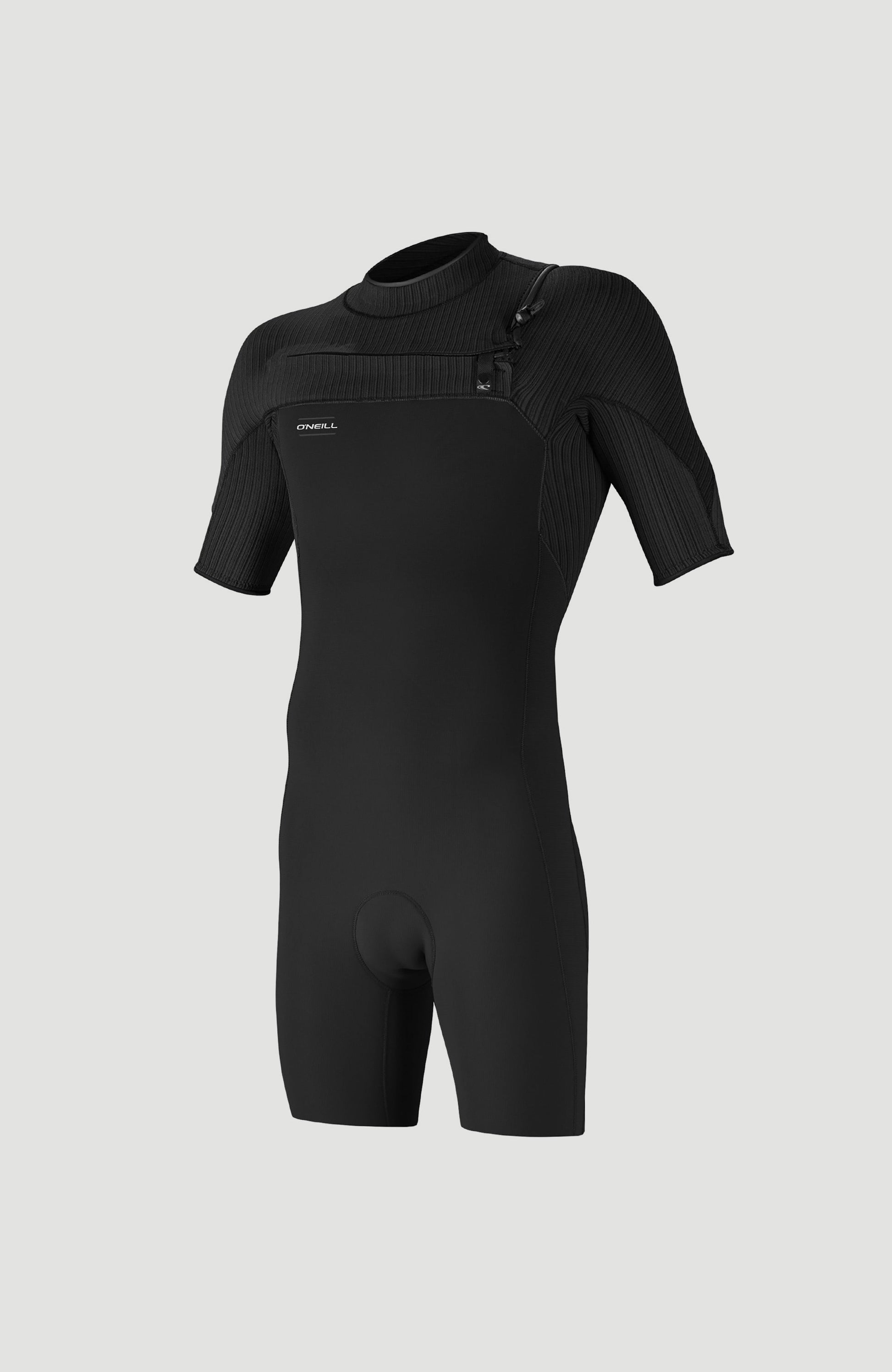 Hyperfreak 2mm Chest Zip Shortsleeve Spring Wetsuit Men|Wetsuits - BLACK/BLACK