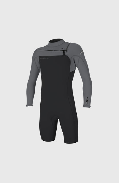 O'Neill Men Hammer 2mm Chest Zip Long Sleeve Spring Wetsuit Men – O'Neill Men|Wetsuits - TEMPEREDSTEEL/SMOKE/SMOKE