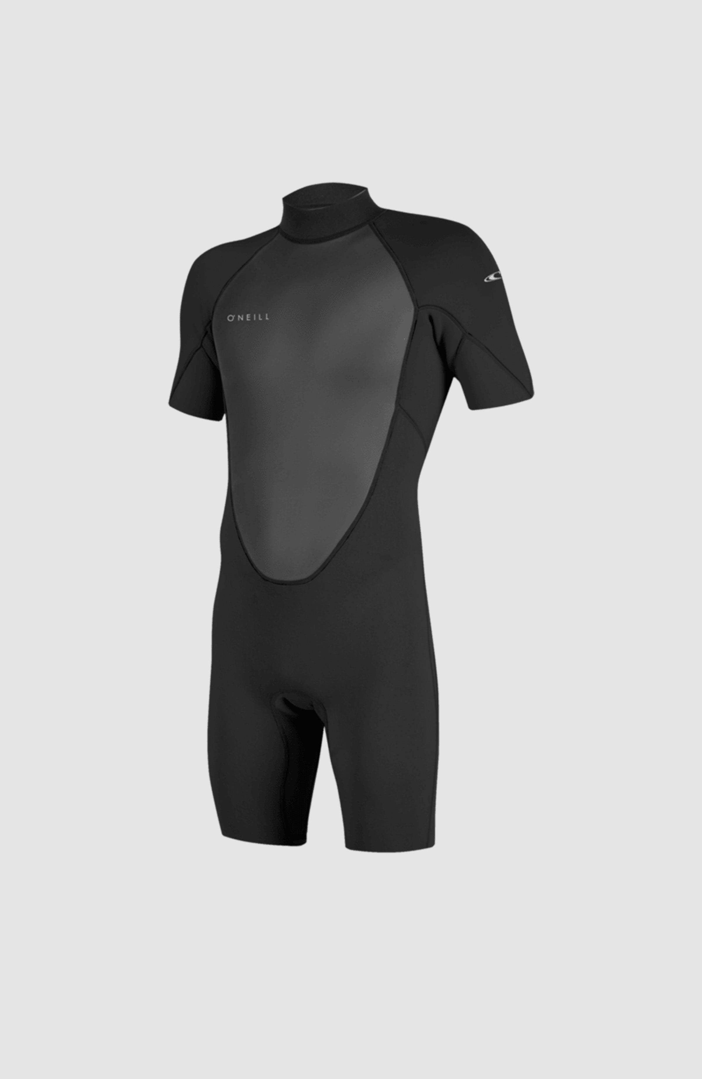Reactor-2 2mm Back Zip Short Sleeve Spring Wetsuit Men - BLACK/BLACK