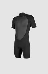 Reactor-2 2mm Back Zip Short Sleeve Spring Wetsuit Men - BLACK/BLACK