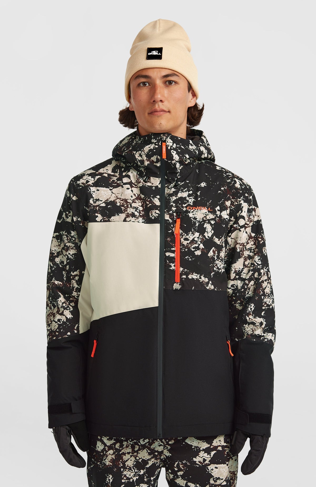 FWC'Cruz Triple Snow Jacket Men - Black/Beige Quarry